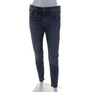 McGuire Womens Mid Rise Skylight Wash Aarons Slim Leg Jeans Blue Cotton Size 31